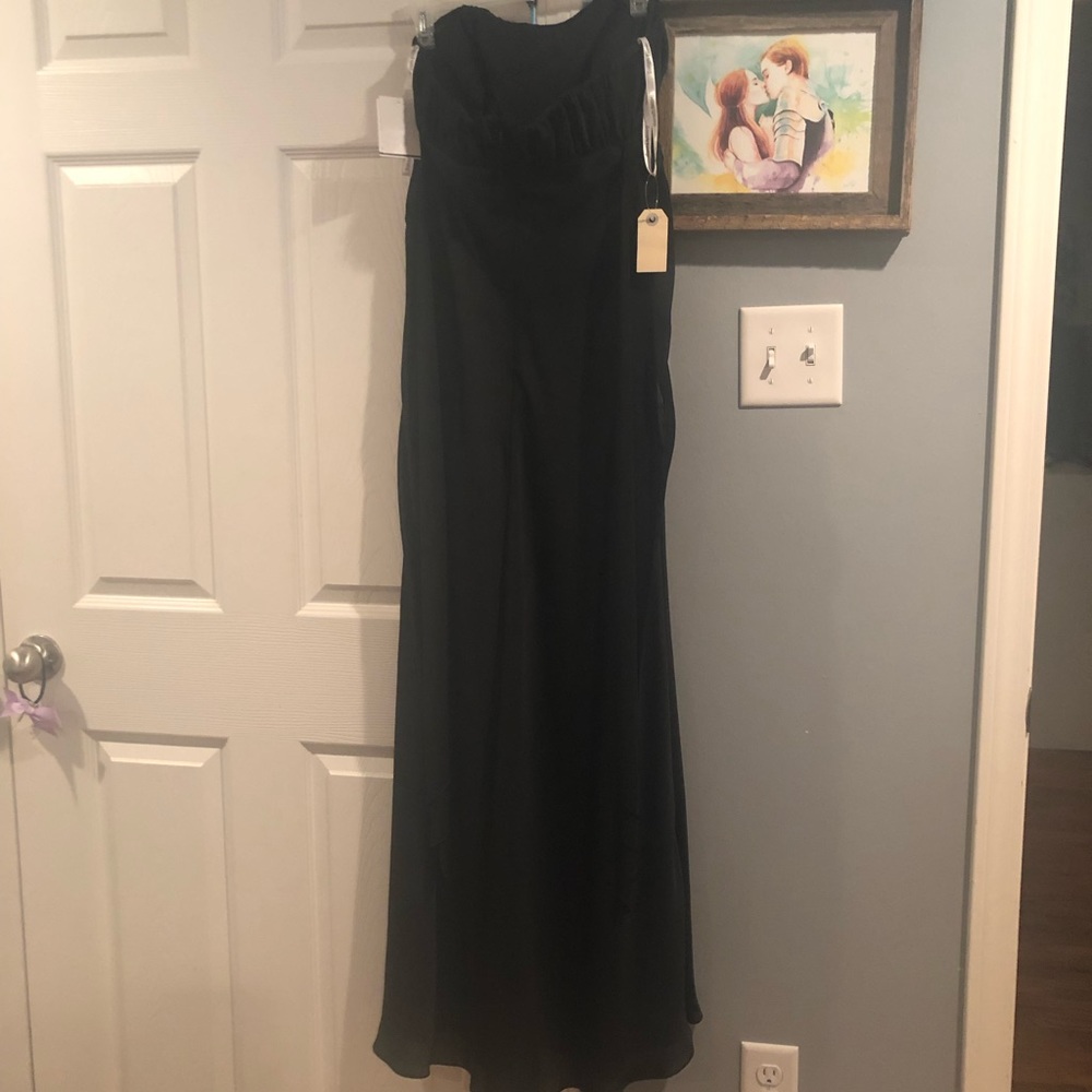 Gorgeous black strapless gown
